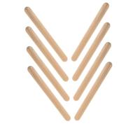 ERINGOGO 4 Paia Percussione Bacchette Ritmiche Per Bastoncini Di Ritmo Musicale Del Ritmo Fitness Primi Giocattoli Educativi Sticchi Di Musica Cachi Di Legno