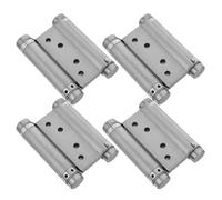ERINGOGO 4 Pezzi Cerniere Doppia Azione per Porte Battenti in Acciaio Inox con Chiusura Automatica Silenziosa per Bar e Saloon con Viti e Chiave Inclusi