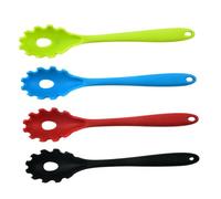 ERINGOGO 4 Pezzi Cucchiaio Colino per Spaghetti in Silicone Design per Scolare e Servire Pasta e Facile da per Spaghetti Linguine e Verdure
