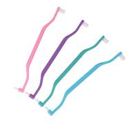 ERINGOGO 4 Pezzi Spazzolino Ergonomico per Orale Quotidiana Pulizia Denti e Interstizi Compatto e Viaggio