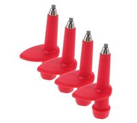 ERINGOGO 4 Ski Pole Tips Replacement in Nylon And Tungsten Steel Trekking Pole Ends For Hiking And Mountaineering High Visibility Shock Absorbing Walking Stick Accessories
