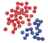 ERINGOGO 49 Palline Bingo in Plastica Durevoli e Leggere Palline Numerate per Lotteria e Giochi Raffa Resistenti Agli Urti per Feste e Attività Gruppo