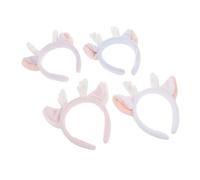 ERINGOGO 4pezzi Copricapo Corna di Cervo di Natale Cerceau Corna di Peluche Cerceau per Capelli da Doccia Copricapo di Capodanno per Bomboniere di Natale Orecchie di Animale Carino