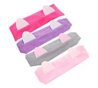 ERINGOGO 4pezzi Fasce Per Capelli Orecchie Di Gatto Per Usi Multipli Come Yoga Spa Lavaggio Del Viso Cosplay e Altre Occasioni Flessibili Traspiranti Ed Elastici