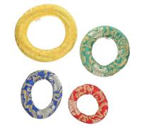 ERINGOGO 4pezzi Supporto Anello Per Campane Tibetane Ricamato Aroma Di Spezie Per Campane e Ciotole Per Uso Meditativo e Yoga