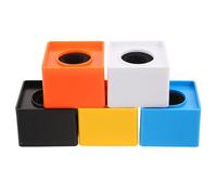 ERINGOGO 5 cubi con logo per microfono, 37 mm/1,46'' ID, bandierine per microfono da intervista per giornalisti, studio e conferenze stampa, accessori per, broadcasting