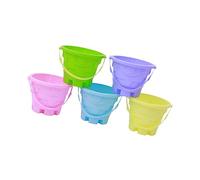 ERINGOGO 5 Pezzi barile di plastica secchio di sabbia per secchio da spiaggia mini giocattolo a secchiello mini giocattoli a secchiello giocattoli da spiaggia