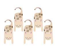 ERINGOGO 5 pezzi Cartelli Non Disturbare in Plastica Etichette da Appendere per Maniglia Porta Segnali Professionali per Hotel Ufficio Club Design Durevole e Facile da Usare