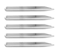 ERINGOGO 5 Pezzi Micro Spatola da Laboratorio in Acciaio Inox 5 Pezzi Punta Arrotondata, Paletta per Miscelazione e Trasferimento Polveri, Utensile Preciso per Chimica e Biologia