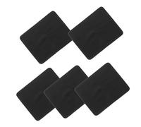 ERINGOGO 5 Pezzi Panno per occhiali microfibra asciugandosi pulire ultra salviette pulisci occhiali Detergente di occhiali portatili panni per pulizia dell'atloggio pelle scamosciata Nero