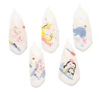 ERINGOGO 5 pezzi Salviette in Mussola per Ragazzo Asciugamani Morbidi e Assorbenti Lavabili e Resistenti per Bagnetto e Uso Quotidiano