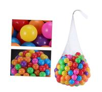 ERINGOGO 50 Palline Plastica per Colorate per Giochi Sensoriali e Vasca da Bagno con Sacchetto Rete per Organizzazione e Coordinazione Mano-occhio