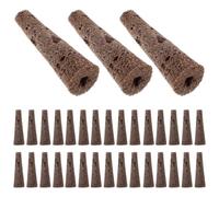 ERINGOGO 50 Pezzi Spugne per Germinazione Piante, Supporto per Talee e Semi | Materiale Spugna e Substrato, Trattiene L'acqua, Forma Casuale, per Coltivazione senza Terra e Supporti per Bicchieri a Rete