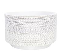 ERINGOGO 50 Pezzi Supporti per Vasi di Fiori in Plastica Rotondi, Vassoi per Piante da Balcone Resistenti e Non Deformabili, per Vaso per Pianta in Atmosfera Estiva
