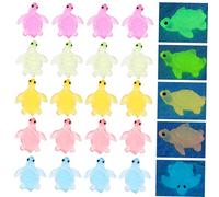 ERINGOGO 50pezzi Mini Tartarughe in Figure Tartarughe Per Decorazioni e Colori Si Illuminano Al Per Età
