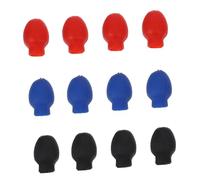 ERINGOGO 6 Paia di Manicotti in Gomma per Punta Bacchette da Batteria, Smorzatori Silenziosi per Esercizi, Facili da Installare, Compatibili la Maggior Parte delle Bacchette, per Pratica