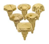 ERINGOGO 6 Pezzi Accessori per la casa delle bambole mini cose che funzionano davvero Mini giocattoli alimentari porta della casa delle bambole Piccoli mobili Metallo Golden