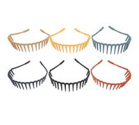 ERINGOGO 6 pezzi Fasce per Capelli Bambina in Plastica Opaca con Denti Comb Design Leggere e Resistenti Antiscivolo per Bang Fix Accessori Moda per Ragazze e Donne