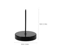 ERINGOGO 6 Pezzi Portacandele in Nero Supporto per Candele Tea Light Vassoio Decorativo per Ghirlande Natalizie e Arredamento Casa Solido e Feste