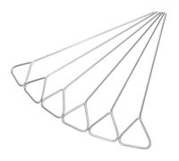 ERINGOGO 6 pezzi Spazzole Triangolari in Acciaio Inox per Laboratorio Strumenti Versatili per Diffusione Uniforme su Piastre Petri Resistenti e Facili da Usare per Colture Cellulari