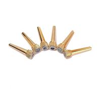 ERINGOGO 6 Pezzi Unghia Parti di sostituzione della chitarra basso perno di tono perni del ponte della chitarra perni per in ebano perno in ottone