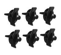 ERINGOGO 6 pezzi Viti Visiera Casco Plastica Nera Accessori Casco Ricambi Resistenti e Facili da Installare per Riparazione Caschi Off Road