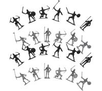 ERINGOGO 60 Pezzi Statuette di Cavalieri Medievali e Soldati Romani in Plastica, Miniatura del Cavaliere Dettagliata per Giochi Educativi e Collezioni Storiche, Personaggi Dell'esercito