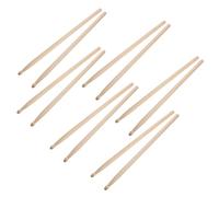 ERINGOGO 6paia of Wood Drumsticks Maple Percussion Sticks for Beginners and Professionals Suitable for Acoustic and Electronic Drums
