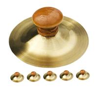 ERINGOGO 6pezzi Cymbali Metallo Per Ragazzo Ragazza Da Pz Con Manici Legno Strumento Musicale Per Danza e Educazione Suono Cristallino e Sicuro Per Feste e Attività Ludiche