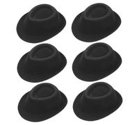 ERINGOGO 6pezzi Mini Hat Decoration Per Bambole Cappelli Miniature Per Artigianato Accessori Eleganti Per Foto e Cosplay Di Stile Jazz Materiale Resistente