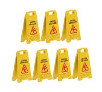 ERINGOGO 7 Sicurezza Miniature per Casa delle Cartelli Avviso Pavimento Bagnato Realistici in Decorazioni per Fatati ed Educazione alla Sicurezza