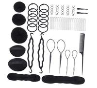ERINGOGO 71 pezzi Strumenti per Acconciature Chignon Maker e Donut Hair Bun Maker Kit per e Styling Adatto Spessi e Sottili per Parrucchieri e Scuole di Cosmetologia