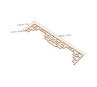 ERINGOGO 8 Miniature Wood Screens Chinese Style Unfinished Diy Dollhouse Accessories For Creative Room Decor And Play