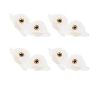 ERINGOGO 8 Pezzi Puleggia a Cuscinetto per Porta Scorrevole Frigorifero, Ruote Plastiche per Armadio Refrigerato, Accessori Scorrevoli per Ristoranti e Negozi Alimentari, Riduzione Attrito