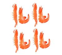 ERINGOGO 8 Shrimp Ornament Realistic PVC Food Display Props For Kitchen Restaurant Photography And Party Decorations With Detailed Lifelike Design