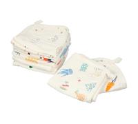 ERINGOGO 8pezzi Asciugamani Per Ragazzo Ragazza Ragazza in Cotone Di Asciugamano Assorbente Per Ragazzo Salvietta Per Allattamento Design Gancio Per Pulire Viso e Corpo Del