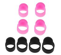 ERINGOGO 8pezzi Copri-bacchette in Silicone Manicotti Per Dita Per Batteria Accessori Per Handpan e Strumenti Percussione Disponibili in Colore e Nero