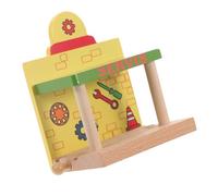 ERINGOGO Accessori per Dei Treni Legno Stazione Riparazione Educativo per Facile da Assemblare Design e Pulito per Ragazzi e Ragazze