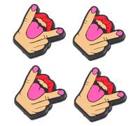 ERINGOGO Ammortizzatore per Racchetta da Tennis in Silicone a Forma di Bocca Set da 4 Pezzi Anti Vibrazioni per Corde Riduce Affaticamento e Rumore Adatto a Tutti i Giocatori e