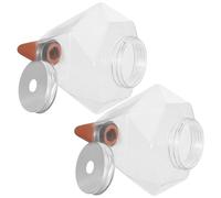ERINGOGO Annaffiatoio Automatico per Piante da Interno 2 Pezzi in Plastico da 500ml Controllo Volume Acqua Riutilizzabile per Vaso e Giardinaggio