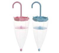 ERINGOGO Assorbitore di Umidità a Forma di Ombrello Riutilizzabile 2 Pezzi in Plastica, Scatola Sospesa per Armadio e Cucina Contro Muffa in Casa