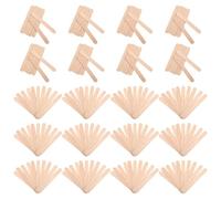 ERINGOGO Bastoncini di Legno Monouso per Abbassalingua senza Schegge, 20 Confezioni da 10 Pezzi Ciascuna, Materiale Sintetico, per Uso Clinico e Domestico