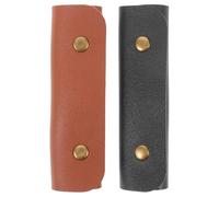 ERINGOGO Borsa per il trasporto di 2 bacchette con bottoni automatici di sicurezza, borsa per bacchette per percussionisti, mazze, organizer in pelle PU, accessori per batteria