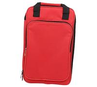 ERINGOGO Borsa Porta Bacchette Per Batteria Oxford Capiente e Pratica Con Cerniera Per Accesso Rapido Design Ergonomico Con Tracolla Protezione Per Bacchette e Mazze Da Percussione Rossa