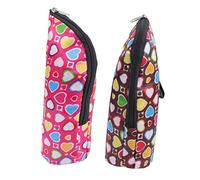 ERINGOGO Borsa Termica per Biberon e Sacchetto Porta Bottiglia, Marsupio Accessorio per Passeggino Maniglia e Fibbia, in Poliestere Resistente per Latte Caldo da Viaggio - Set 2 Pezzi