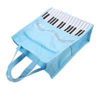 ERINGOGO Borsetta del libro musicale borsa custodia per note di ukulele custodia per spartiti per violino contenitore di spartiti musicali borsone di stoccaggio tessuto non tessuto Sky-Blue