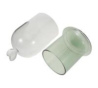 ERINGOGO Campana di Vetro Decorativa a Cupola Trasparente con Base per Esposizione Fiori Eterni Diffusori e Dessert Copertura Protettiva per Tavolo da Soggiorno e Ufficio