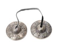 ERINGOGO Campana Tibetana per Meditazione Strumento Percussione Ottone Campanella Religiosa Leggera e Compatta per Pratiche Spirituali e Rilassamento