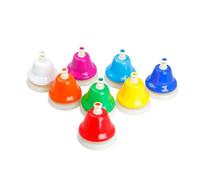 ERINGOGO Campanelle Musicali in Metallo Colorate Strumento Percussione Educativo per Cognitivo per Sviluppo Intelligenza e Apprendimento Musicale per Ragazzi e Ragazze