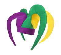 ERINGOGO Cappello da Clown di Carnevale in Feltro Corna Lunghe Stile New Orleans, Copricapo Colorato per Feste Circensi e Mardi Gras, Accessorio Unisex Leggero e Comodo per Cosplay e Party